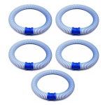 Basseinipuhasti voolik Ujumisbasseini tolmuime voolik Asendus Keeratav ja lukustatav voolik Asendusosa mudelitele MX6 MX8 X7 T3 T5 5pcs gray