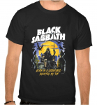 Unisex T-s&auml;rgid 100% puuvill Meeste Naiste BLACK SABBATH ROCKMUUSIKA MUST T-S&Auml;RK -1044- 4XL
