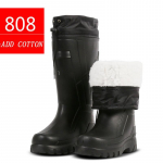 Talvised vihmasaapad ja sametist meeste soojad vihmasaapad k&otilde;rge toruga libisemiskindlad puuvillased veekingad Paksud kummist kingad veekindlad kingad 46 must