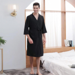 Unisex kiirkuivav vahvlikujuline hommikumantel - Kerge, imav, ideaalne spaasse ja sauna XL