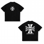 West Coast Choppers Ristiga raamiga tr&uuml;kiga T-s&auml;rk Meeste Hip Hop T&auml;navamood &Uuml;lem&otilde;&otilde;dulised T-s&auml;rgid Moekad T-s&auml;rgid Meeste fliisist l&uuml;hikeste varrukatega 4XL