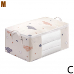 Suure mahutavusega riiete hoiukott-organisaator tugevdatud k&auml;epidemega, sobilik tekkidele, voodipesule, kokkupandav, tugeva lukuga