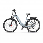 ONESPORT OT05 PRO 28-inch electric bike with 36V 22.5AH battery, 250W motor, 25km/h top speed, and front and rear hydraulic disc brakes. Gray OT05 PRO hall v&auml;rv