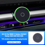 BMW 5 3. seeria X3 X5 X6 X7 G60 G20 G05 G06 G07 autotelefoni hoidik 15W magnetiline Magsafe juhtmevaba laadija tarvikud