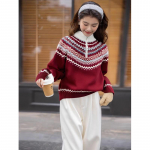 Mocana Women's Long Sleeve Wool Sweater One Size