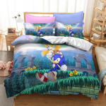Sonic Kolme Seeria, Kolmeosaline Voodipesu Kodutekstiili Komplekt AU Single 140x210cm