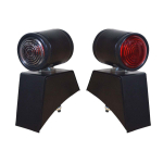 2x K&uuml;lgsuunatule Blinker Valgus Butler stiilis komplekt 12V pirnide ja kinnitusklambritega Massey Ferguson IHC Nuffield Traktor