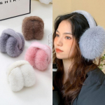 Naiste Talvised Rebasekarusnahast Lihtsad K&otilde;rvaklapid pink