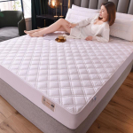 Kvaliteetne 100% puuvillane paks tepitud madratsi kate &Uuml;hev&auml;rviline lestavastane voodipadja kaitsekate, ei kuulu komplekti Only 2pcs Pillowcase