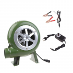 Grilliventilaator BBQ puhur S&uuml;si korstna s&uuml;&uuml;taja V&auml;ike elektriline puhur 12V toiteklamberkaabliga 100v 220v 2900RPM