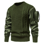 Armee Kampsun Meeste Taktikaline S&otilde;jaline V&auml;lisriiete Patchwork K&auml;e Tasku Disaineri Pullover Kampsunid Meeste Trikoo Hombre Streetwear L roheline