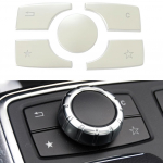 Car ABS Multimedia function Button Cover Sticker For Mercedes Benz E Class W212 2013-2015/ GL Class X166 / ML Class W164 h&otilde;be