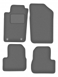 Dywaniki samochodowe welurowe grafitowe do: Peugeot 206 hatchback, SW, kombi, CC, cabrio (1998-2010)