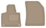 Dywaniki samochodowe prz&oacute;d do: Citroen C4 Grand Picasso II minivan 7 os&oacute;b (2013-2019) beżowe