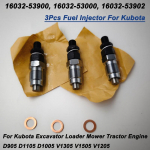 3 tk Universaalne k&uuml;tusepihusti 16032-53000 16032-53902 Taastatud Kubota D1105 D1105T D1005 D905 MOOTORILE Uus 1G065-53000,16261-53000