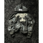 BeatStreet Y2K Hip Hop Huppar Mehed Naised Tikitud T&auml;ht Streetwear L&otilde;tv T&otilde;mblukuga Kardigan Vabaaja Huppar Huppar Vana stiili Trend XS