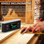 Portable 4*90 degrees IP54 Waterproof Dustproof  High  Angle Finder Digital Protractor Inclinometer Digital  LCD Display Absolute