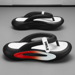 MCTIN Unisex Flip Flop suvised rannajalatsid libisemiskindlad platvormiga sussid naistele 5 cm pehme paksu tallaga meeste EVA sussid 36 must
