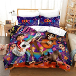 Multikas Coco Voodipesukomplekt Poistele &Uuml;he- v&otilde;i Kahekohaline Tekikott Tekikatted Komplektid Teismeliste Voodikatted AU Single(140*210cm)3pcs