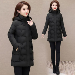 Paksenenud L&uuml;hike Puhvjakk Naised Vaba Korea Stiilis Talvejope Soe Puuvillane Polsterdus XL must