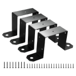 4 tk 4x4 tolli puidust postitala kinnitusklambrid Postitoed Talad Teki ja aia ehitamiseks Vastupidavuse ja kindla kinnitusega 1