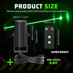 2x Laser Roheline LED Piitsvalgusti Piitsata Antenn Kaugjuhtimispuldiga ATV UTV Can Am Polaris'ele