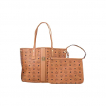MCM Liz Visetos Monogram Reversible kandekott triibulise kaunistusega Suure mahutavusega l&otilde;uend ja nahast viimistlus Naiste kandekotid Konjak MWPAAVI02CO001 Basic Set (Bag+Dust Bag)