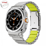 L&otilde;hevaba Titaanist Rihm Samsung Galaxy Watch Ultra 2025 jaoks Luksuslik Metallist K&auml;ev&otilde;ru Galaxy Watch Ultra 47mm 2024 Tarvikud Galaxy Ultra (2025) titaankollane v&auml;rv