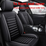 Nahast universaalsed autokatteistmed BMW x1 x6 x4 x3 x5 f10 f20 520 525 320 e36 e46 jaoks, salongi istmekaitse, auto lisatarvikud must valge v&auml;rv