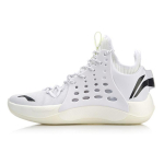 Li Ning SONIC 7 Fashion Mesh Cushioning Slip Resistant Abrasion Resistant Mid top Light Foam ABAP019-5 44 white