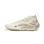 Li Ning WOW11 Cushioning Slip Resistant Abrasion Resistant Lightweight Rebound Mid top Basketball Shoes Men's Ecru ABAU049-24 44