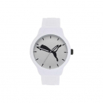 Puma Kvartsikell S&uuml;nteetilisest Kiust Rihm 43Mm Valge Tihvild Spordikell Vabaaja Paarile Veekindel Meeste kellad P5012-WHITE White
