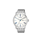 CITIZEN 50m Veekindel Mehaaniline Liikumine Roostevabast Terasest Rihmaga Kell 40mm Meeste Kellad NH8350-59BB White Dial
