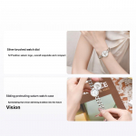 Vivienne Westwoodi kvartsikell roostevabast terasest rihm 25 mm h&otilde;bedane sihver kompaktne p&ouml;&ouml;rleva Saturni sihver Naiste kellad DWVV323WSSL Regular Watch Box