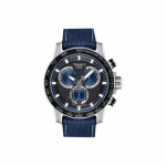 Tissot Julge Kollektsioon Kvartsmehhanismiga Meeste Kell Kell 45,5 mm Must Tihvtiketas Roostevabast Terasest Korpus T125.617.17.051.03 Blue Dial