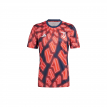 Adidas Sport Performance Juventus Geomeetrilise Mustriga Tr&uuml;kitud Eelm&auml;ngu L&uuml;hikeste Varrukatega Jalgpallis&auml;rk Meeste Topp Punane IW0462 M