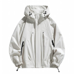 Meeste jope kapuutsiga tuulejakk Trench-mantlid &uuml;lisuured plusssuuruses veekindlad must bomber k&auml;mping lahtiselt &otilde;huke Softshell 8XL aprikoosi