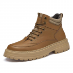 Ehtsad Nahast Meeste Tossud V&auml;litingimustes Matkamine K&otilde;rged Kingad Libisemiskindlad Meeste K&otilde;rbes Pahkluusa Saapad Luksusbr&auml;nd Meessoost Mootorratturi Saapad 37