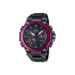Casio MTG Seeria Unicorn Bluetooth &Uuml;hendus Kuus Raadiolaine P&auml;ikeseenergia Kvartsliikumine Roostevabast Terasest Rihm Meeste kellad Must MTG-B2000BD-1A4 Purple Watch Case