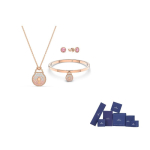 Swarovski Togetherness Kaelakee K&auml;ev&otilde;ru K&otilde;rvar&otilde;ngaste Komplekt Naiste Ehted Roosa Kuld 5568030 Box (Random Color) beige