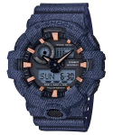 Casio meeste vaik 200M veekindel analoog l&ouml;&ouml;gikindel kvartsikell GA-700DE-2A sinine
