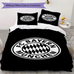 FC Bayern M&uuml;ncheni Muster Voodipesu Tekikott Tekikoti Kate Padjap&uuml;&uuml;r Kodukaunistus S&uuml;nnip&auml;evakingitus (1 * tekikott + 2 * padjap&uuml;&uuml;ri ilma s&uuml;damikuta)48 140x200cm white