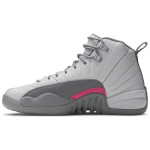 Jordan 12 Retro Wolf Grey Vivid Pink GS 510815-029 35.5