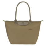 Longchamp Le Pliage Green Br&auml;ndi logo Nupp T&otilde;mblukuga Sulgemine &Otilde;lakott Naiste Totes Kott Artisok 1899919M04 Shopping Bag Set(Basic Set+Shopping Bag)