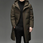Meeste moodsad sulejoped Meeste talve paks soe veekindel Parka mantel sulejope pikk park 5XL S kohv