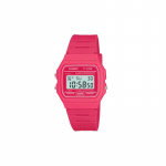 Casio YOUTH seeria-r&auml;ni geeli ruudud, energiline dopamiin, kvartsmehhanism, vaikrihm, Jaapani ja Korea kellad, naistekellad, roosa F91WC-4A roosa