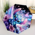 Stitch, Fantasialine Automaatne Avamis- ja Sulgemisvihmavari, Kompaktne Reisimisvihmavari, Kerge ja Kaasaskantav, Sobib Randa, T&ouml;&ouml;le, Busi