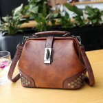 Vintage Rivet Tote k&auml;ekott naistele PU nahast Crossbody kott Retro kontrastses v&auml;rvi &otilde;lakott naistele Disainer k&auml;ekotid lukuga &uuml;lemise k&auml;epidemega kotid