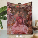 Melanie Martinez Muusikaprintidega Tekk Piknikutekid Soe Tekk Pehme ja Mugav Tekk Kodu Reisimine S&uuml;nnip&auml;evakingitus 130x150cm