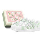Adidas Originals Superstar 2 Romantiline Kingitus Paarile, M&uuml;ndi Meepruun, V&auml;rskendav, Pitsiline, Lipsuga, Elegantne, Vabaaja Madalad tossud JH9976(TeamS3-S-BOX) 36